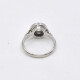 Anillo Platino, Brillantes Y Zafiros Sinteticos Anillo Platino, Brillantes Y Zafiros Sinteticos
