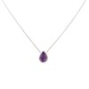 Conjunto colgante Lágrima- Plata 925 - Amatista - CJ31413 Conpiedra