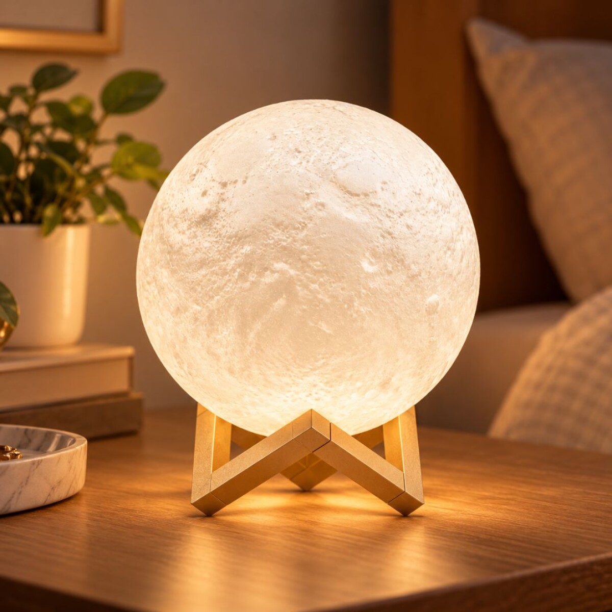 Lampara Veladora Luna 14cm 