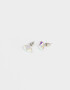 Aros Pasantes Con cubic zirconia Aros Con Cubic Zirconia - Plateado