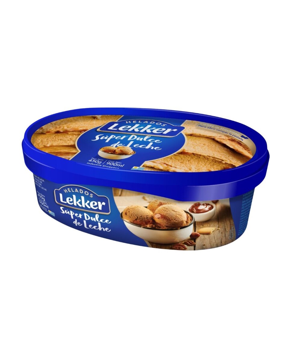 HELADO LEKKER 900 ML SUPER DULCE DE LECHE 
