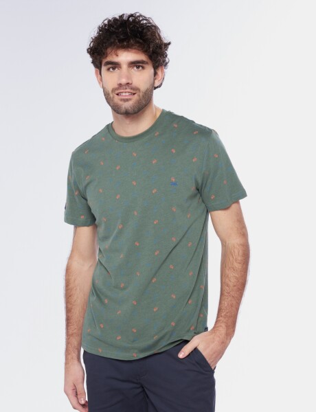 REMERA ESTAMPADA Verde