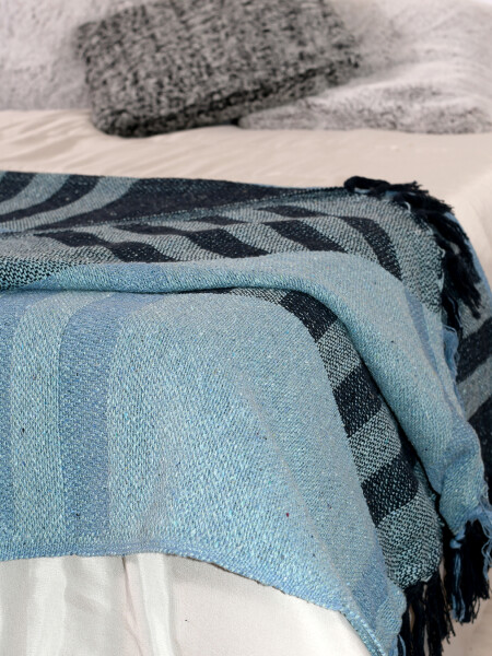 PIE DE CAMA MIX MALI AZUL