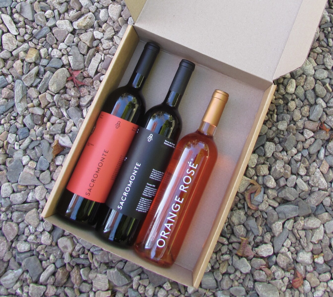 Pack 3 vinos Sacromonte 1 Seis Cepas, 1 Orange Rosé, 1 Tannat 2022 