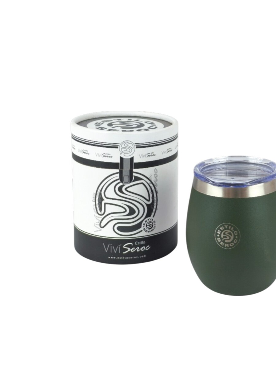 Mate Acero Color 8oz - verde 