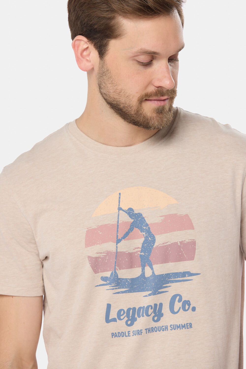 REMERA ESTAMPADA Beige