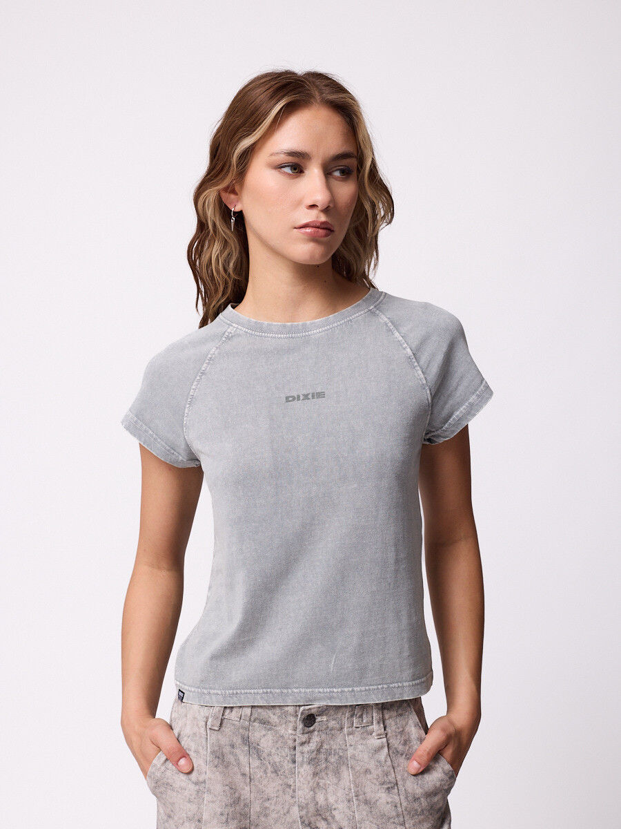 T-SHIRT SAIANA DIXIE - Gris 