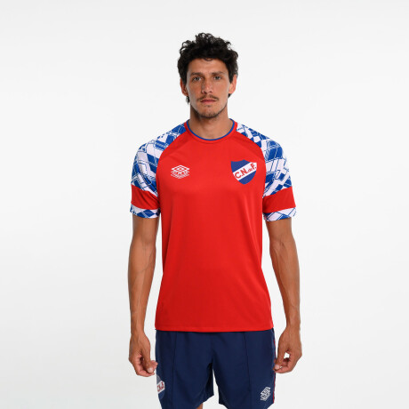Remera Training Graphic Nacional Hombre Rojo, Azul Royal