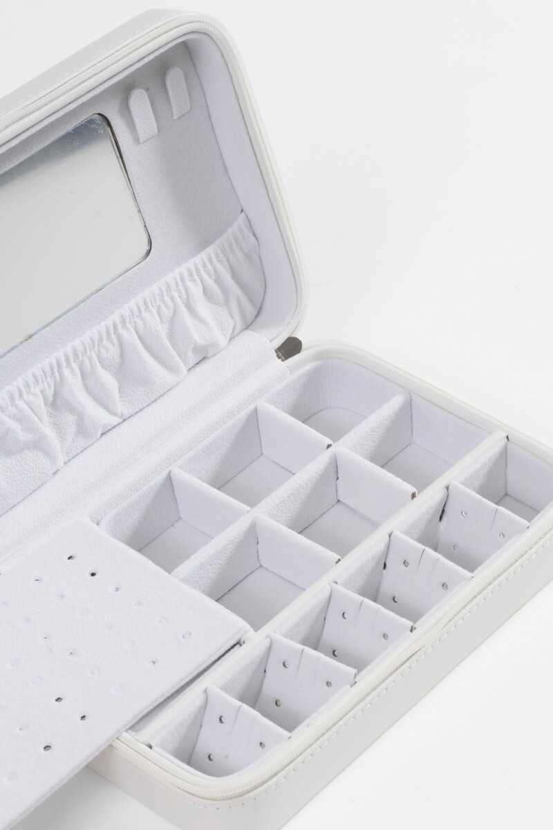 Alhajero con cierre blanco