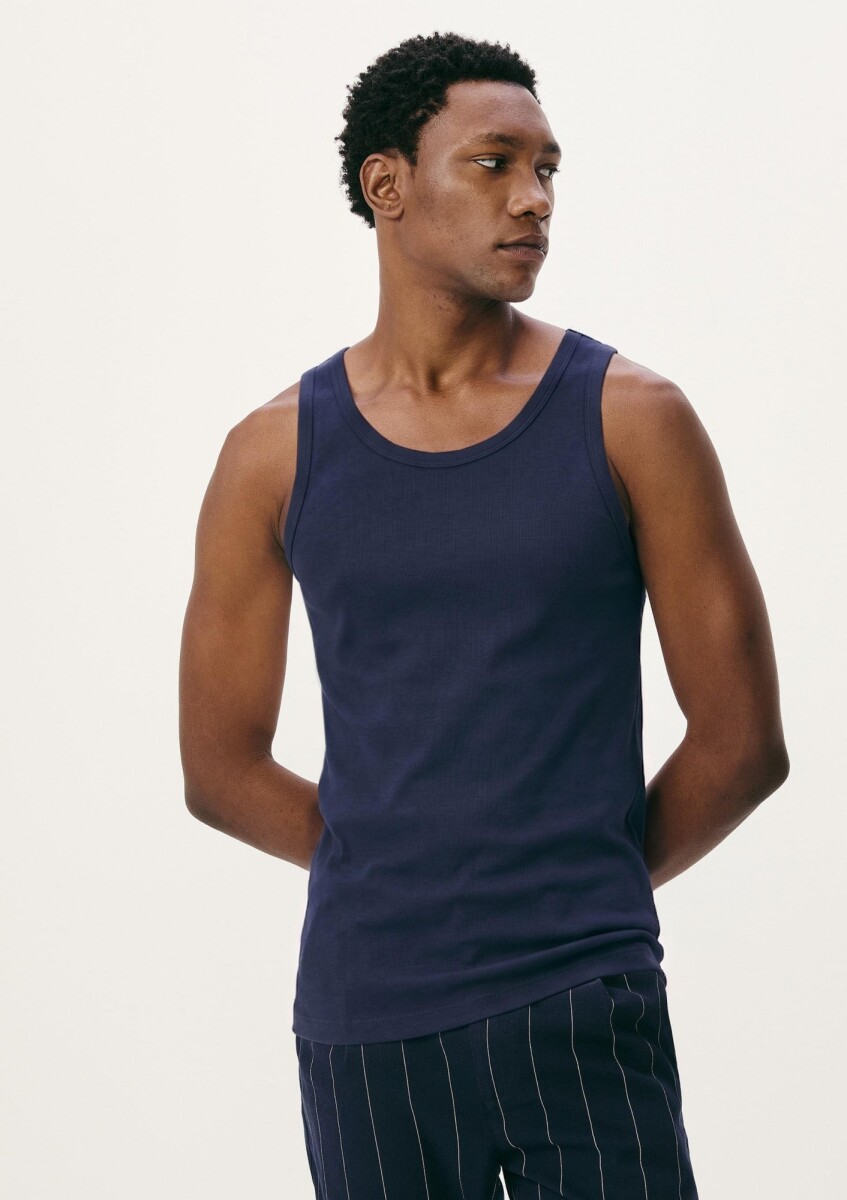 MUSCULOSA BÁSICA MASCULINA  - AZUL 