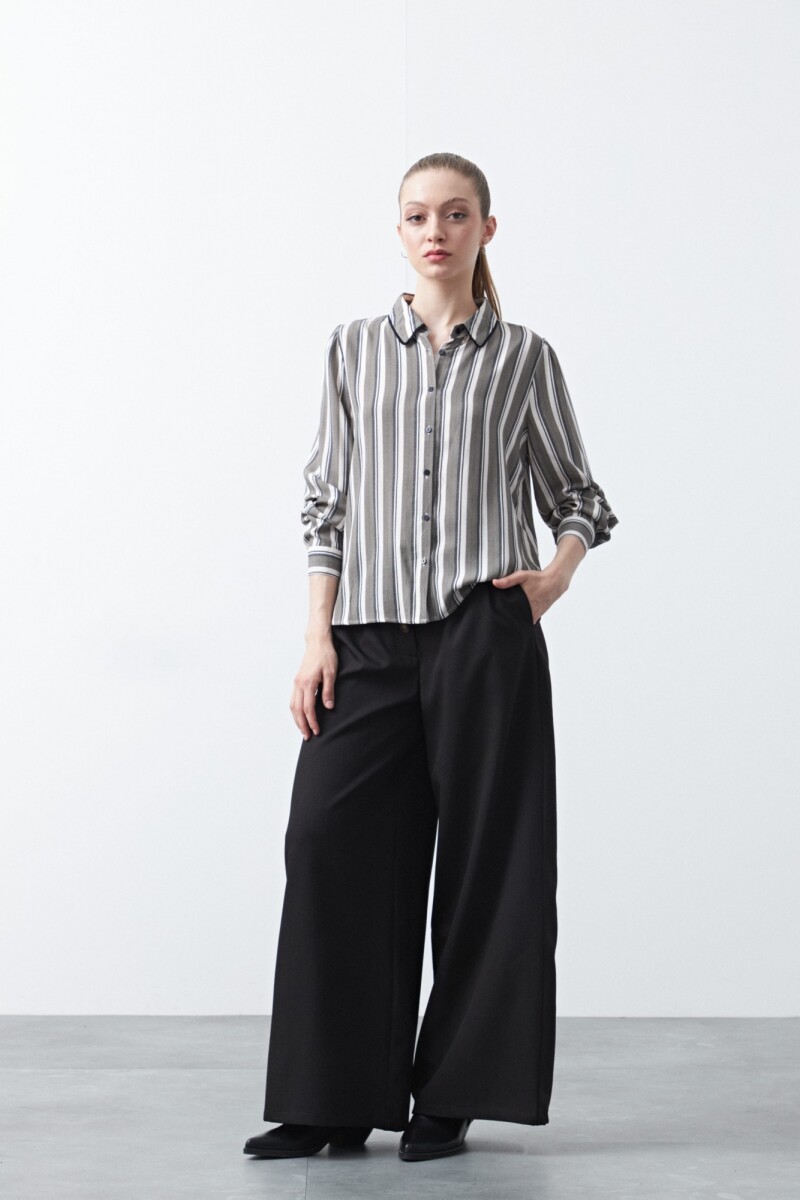 CAMISA RIZE Negro/Blanco