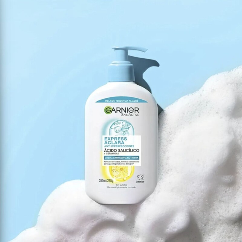 Pack Garnier Crema limpiadora + Serum Garnie Express Aclara Pack Garnier Crema limpiadora + Serum Garnie Express Aclara