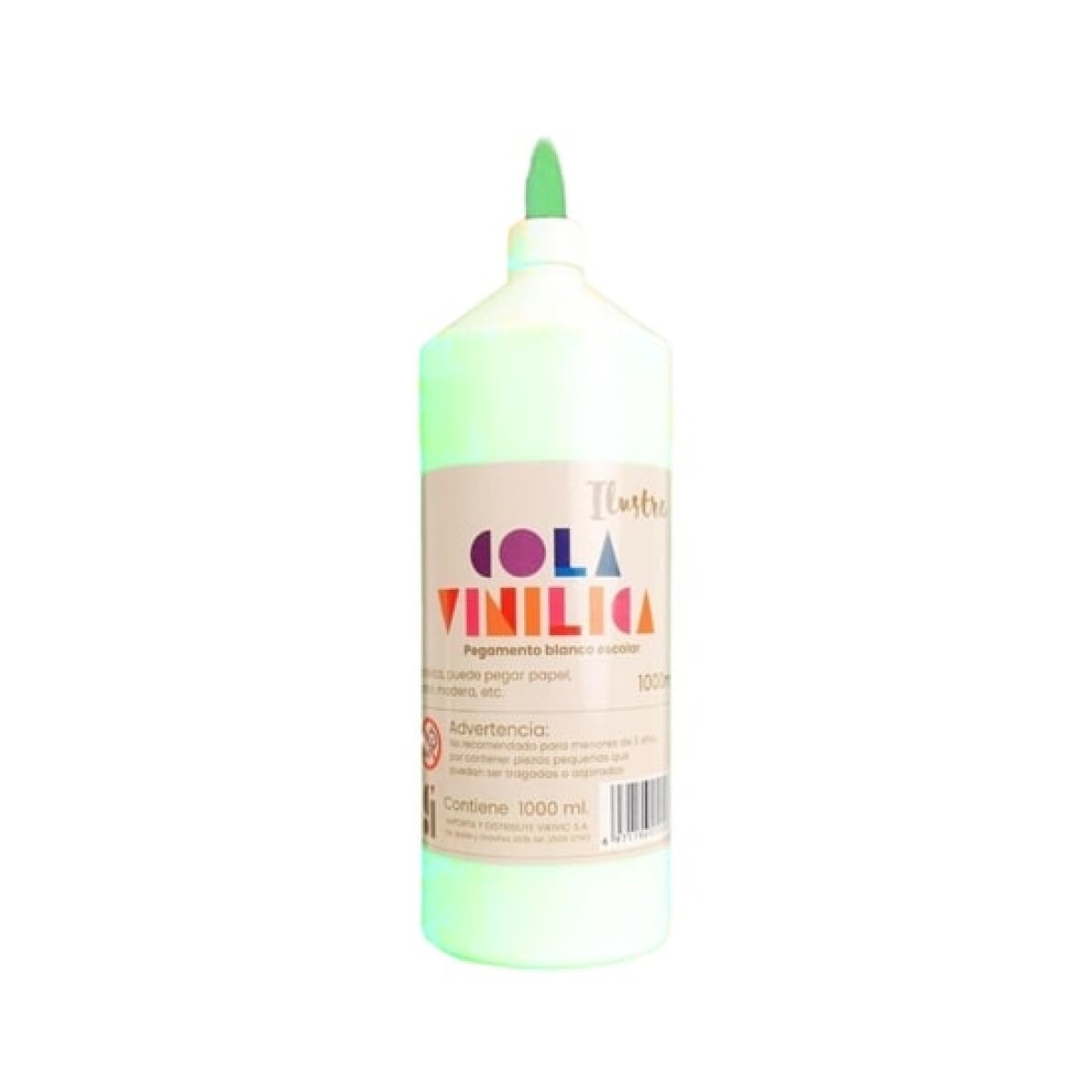 Cola Vinílica Escolar Ilustra 500 ml - Verde 