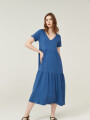 Vestido Hafez Azul Piedra