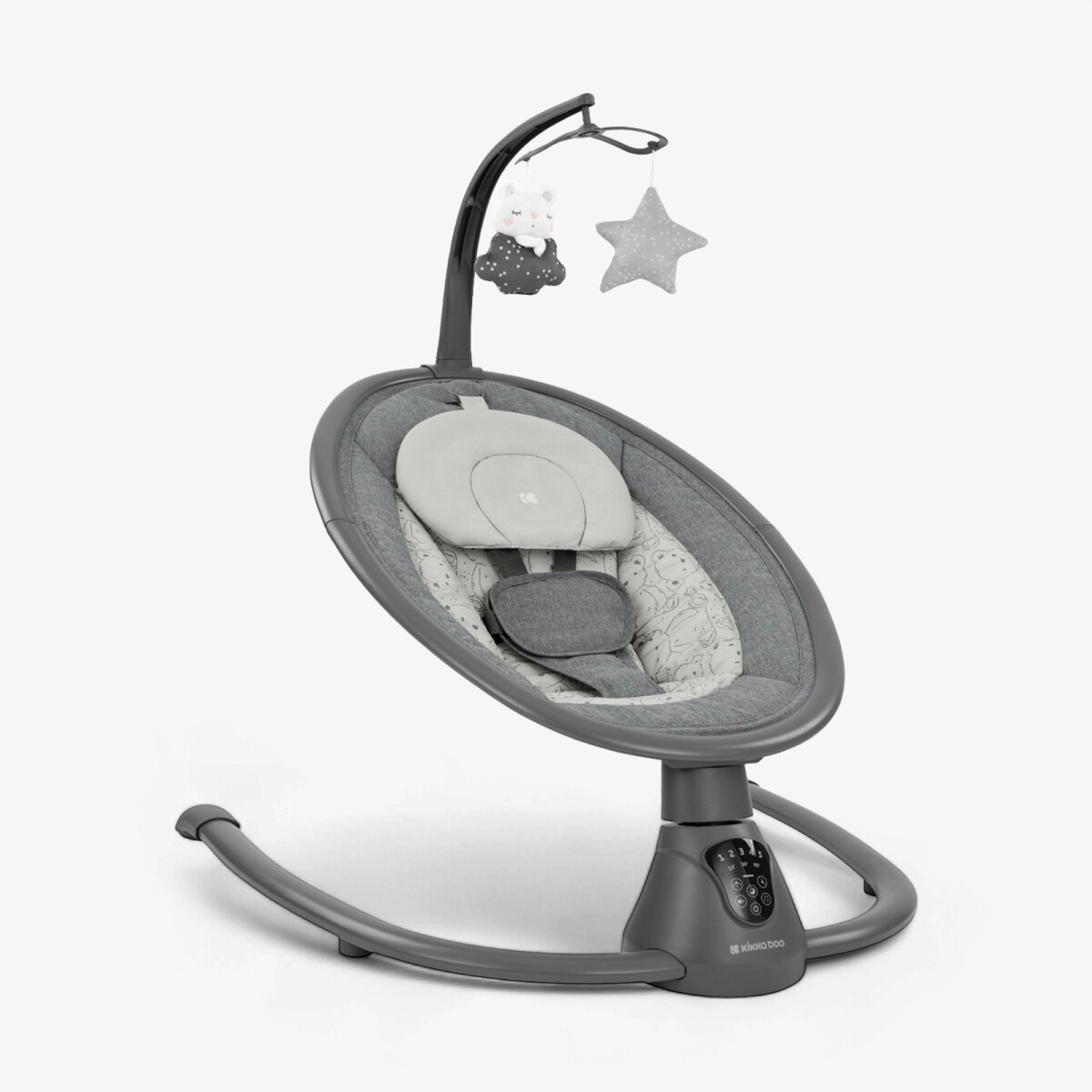 Mecedora twiddle KIKKABOO gris 