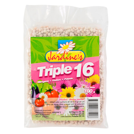 Fertilizante Triple 16 Jardines 100g Fertilizante Triple 16 Jardines 100g