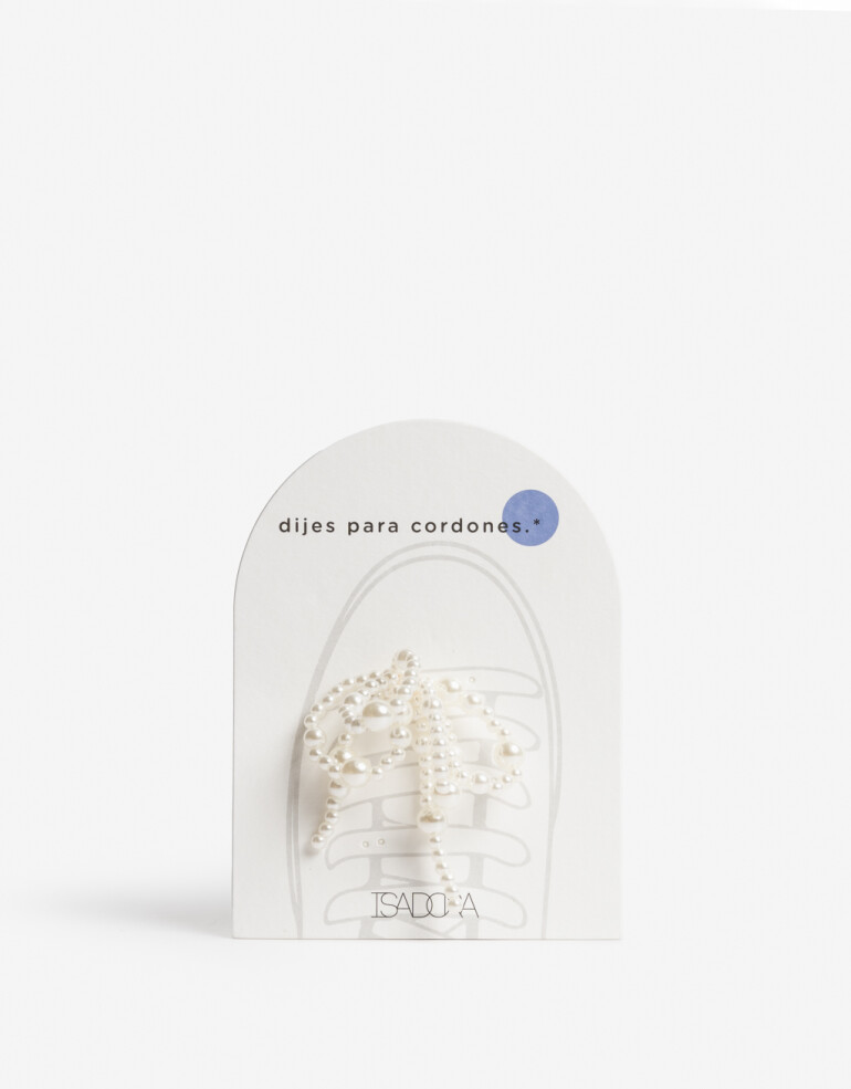 Bijouterie Vs Perla Moño De Perlas Para Los Cordones - Blanco Crudo