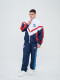 CAMPERA BEAT Nacional Hombre Blanco, Azul Marino, Rojo