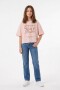 Remera m/c estampa Stay Positive SALMON