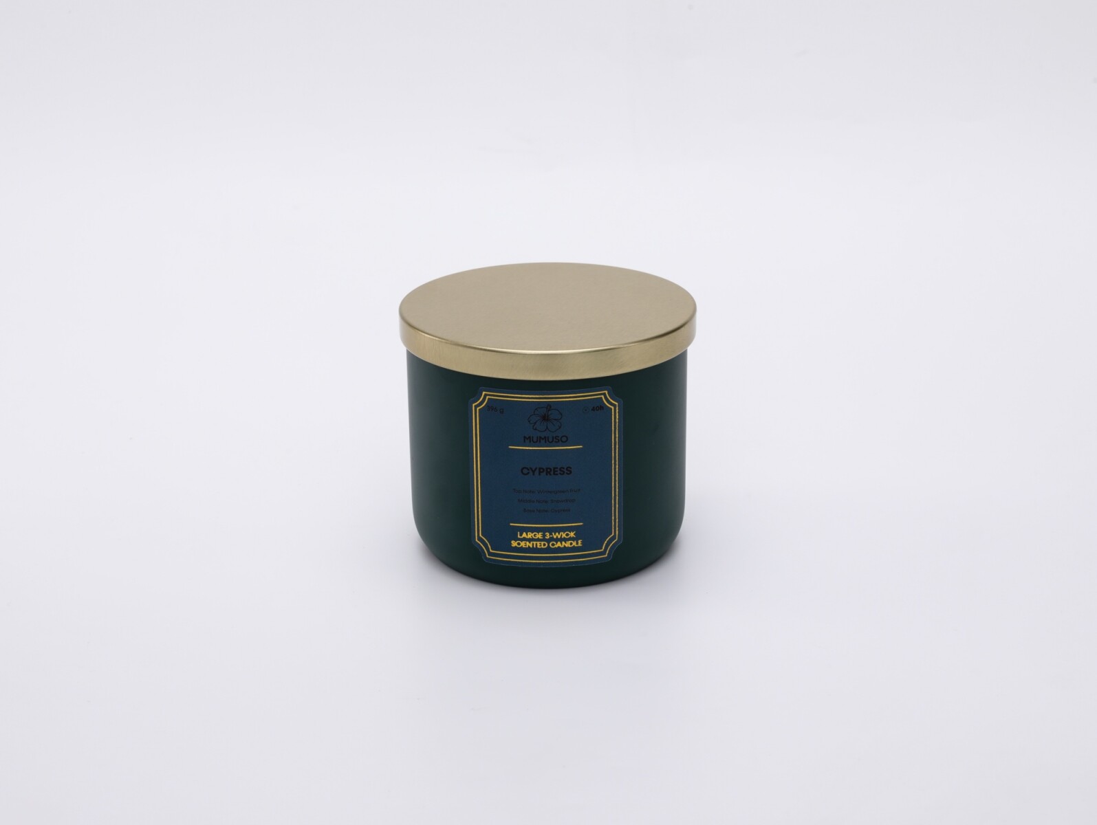 VELA PERFUMADA GRANDE DE 3 MECHAS (CIPRÉS/396 G) 