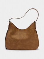 Bolso De Hombro Con Grabado Animal camel