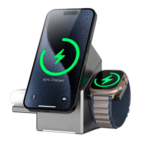 ACCESORIO INTERIOR - CARGADOR MAGNETICO CELULAR Y RELOJ 3 EN 1 - ACCESORIO INTERIOR - CARGADOR MAGNETICO CELULAR Y RELOJ 3 EN 1 -