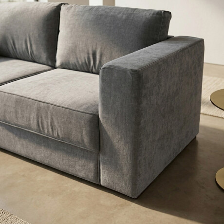 Sofá Olimpus - Microfibra - 3 cuerpos Cora 06-153 (Grafito)