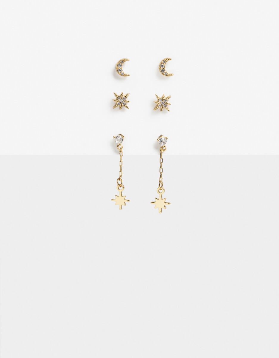 Set De Aros Pasantes Mystic Cubic 