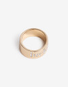 Anillos Medianos y Grandes Metal Anillo Lucky - Dorado