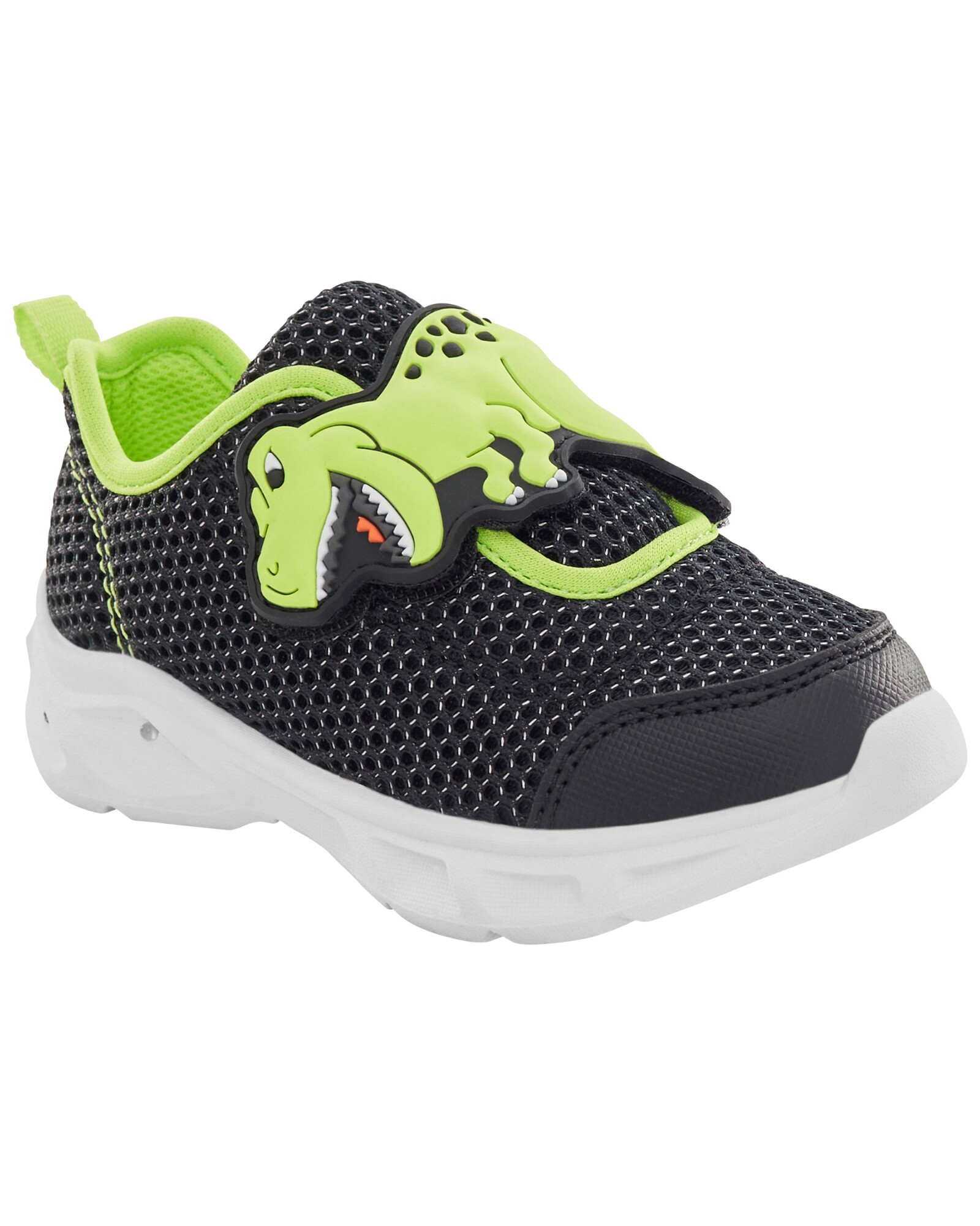 Championes con velcro y luces, diseño dino Sin color