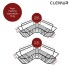 Organizador de Baño Esquinero Adhesivo Repisa de Ducha Set x2 IMBACK Color Negro Organizador de Baño Esquinero Adhesivo Repisa de Ducha Set x2 IMBACK Color Negro