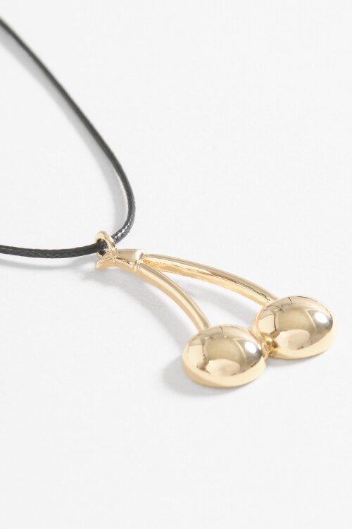 Collar cord dije cherry dorado