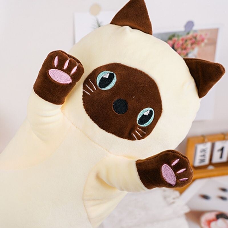 Peluche Alargado - Gato Siamés - 70cm Peluche Alargado - Gato Siamés - 70cm