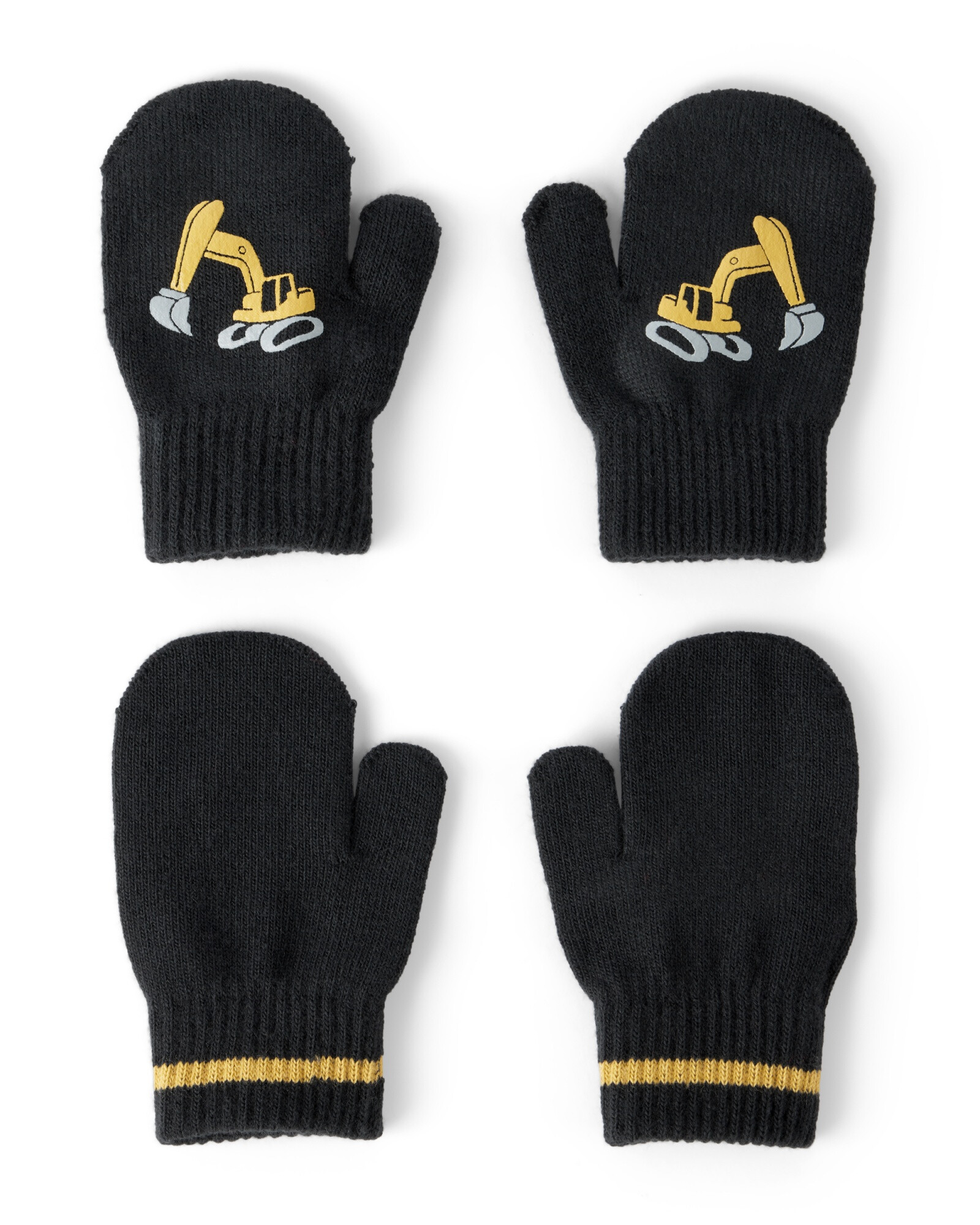 Pack dos pares de guantes mitones, diseño construcción Sin color