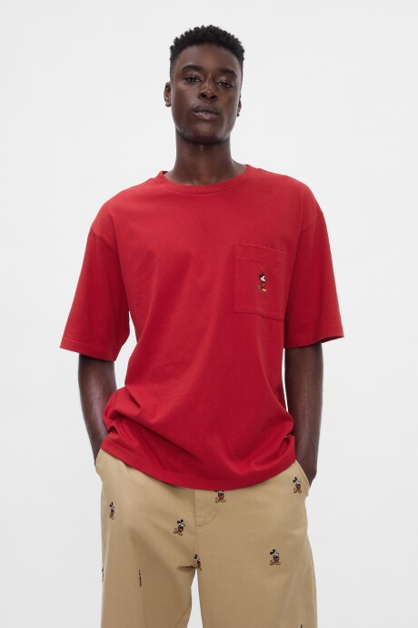 Remera Con Bolsillo Disney Hombre Sled