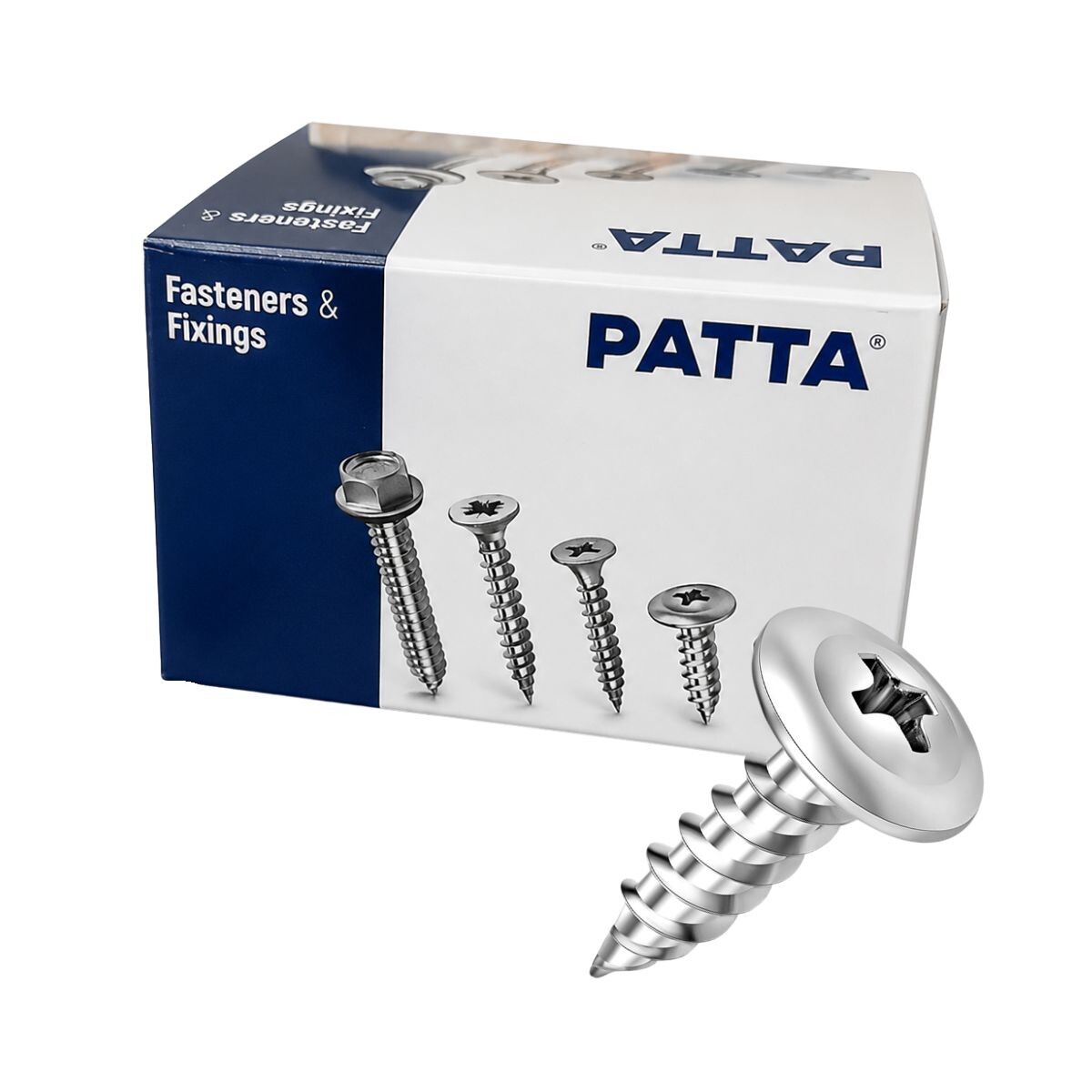 CAJA TORNILLO T1 P/MECHA 4.2X13 PATTA X1000unidades Caja Tornillo T1 P/mecha 4.2x13 Patta X1000unidades