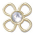 Jibbitz Cutout Gold Flower Multicolor