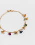 Pulseras Flexibles Con flores Pulsera Con Flores - Dorado