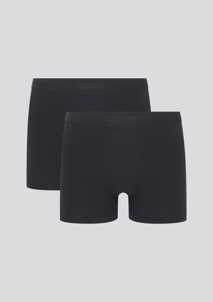KIT DE 2 CALZONCILLOS MODELO BOXER - NEGRO 