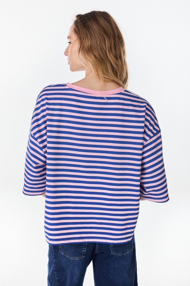 Tshirt Rowan Azul/Rosa