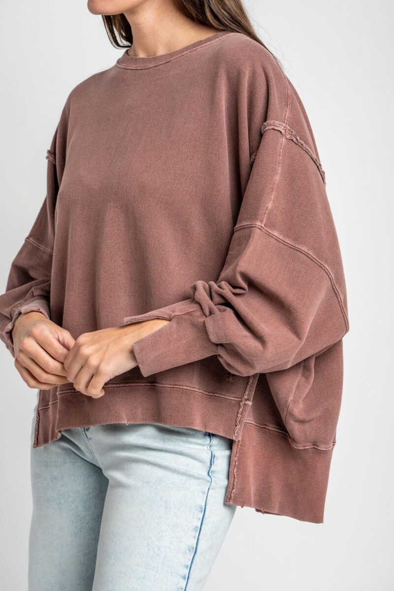 Sweater Lavado Marron