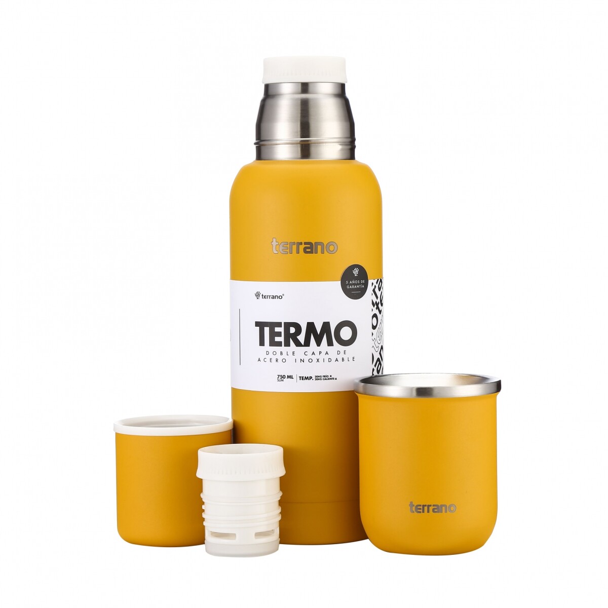 Kit Termo Slim 750ML + Mate Sicilia - Mostaza 
