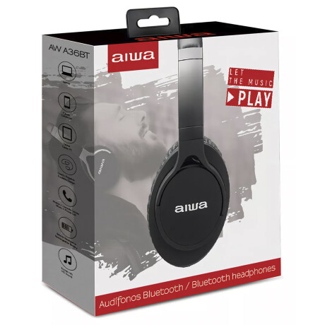 Auriculares Bluetooth Aiwa AW-A36BT Silver