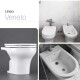 Juego De Inodoro Corto, Tapa Y Bidet, Linea Veneto, Ferrum BLANCO