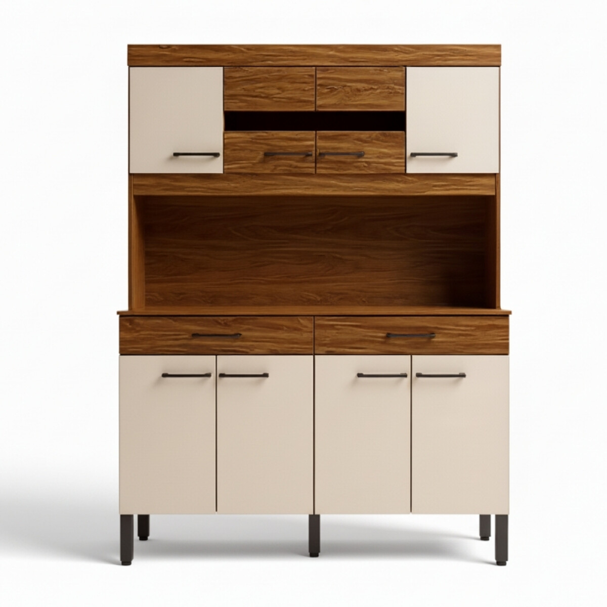 KIT DE COCINA ALACENA COMPACTA ARMARIO APARADOR - 8 PUERTAS 2 CAJONES 