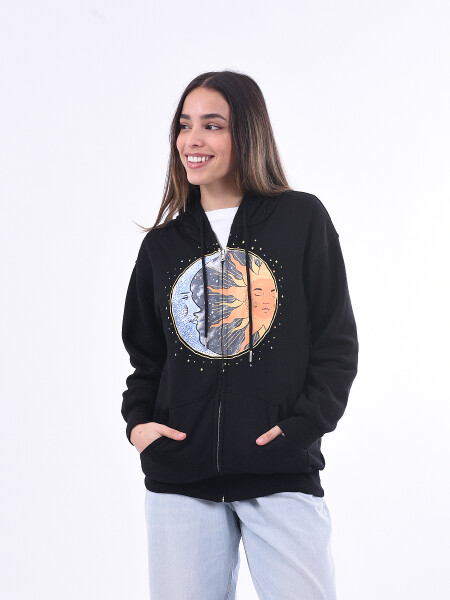 CAMPERA SUN & MOON NEGRO