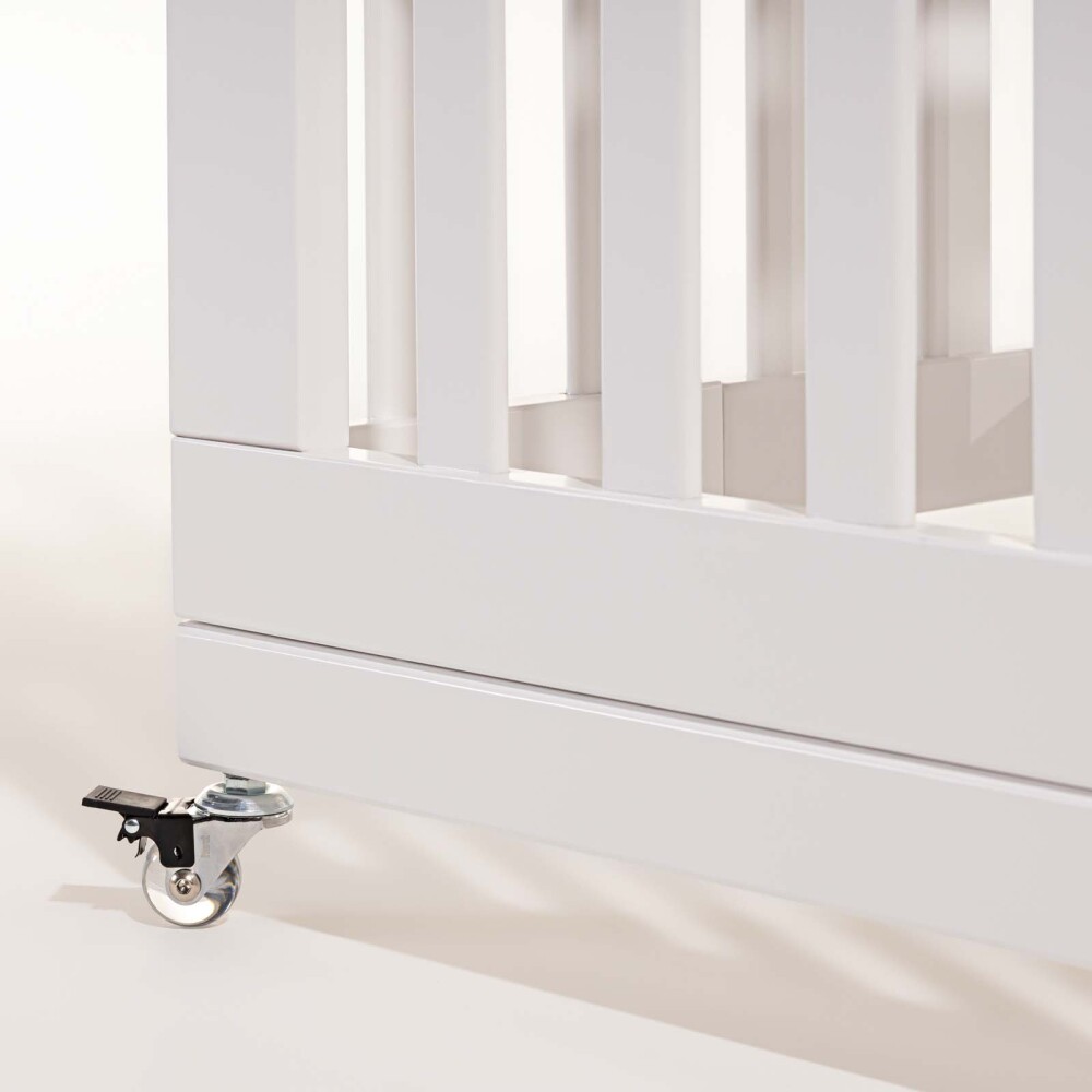 CUNA PLEGABLE MADERA BLANCO AMELIE