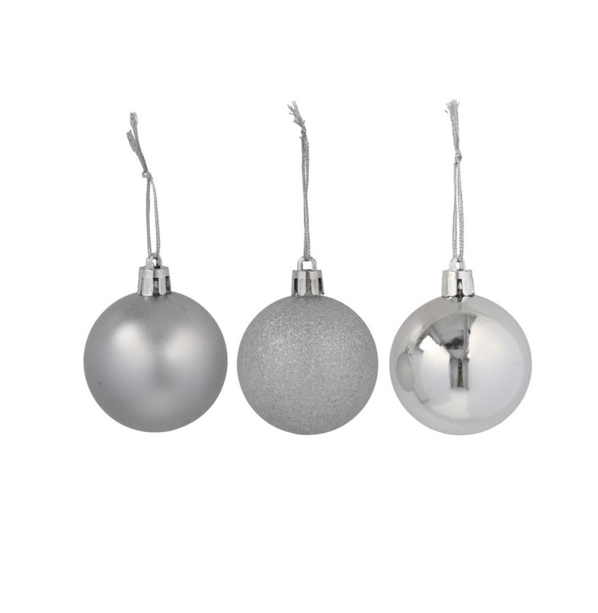 Esferas Navideñas Plateada 5 cm – Pack x16 