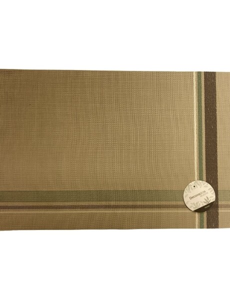 INDIVIDUAL PVC 45x30CM BEIGE CON LINEAS AZUL INDIVIDUAL PVC 45x30CM BEIGE CON LINEAS AZUL