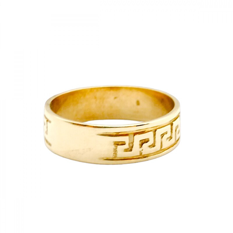 Anillo Griego-Oro bajo-Sin Piedra-AN8201 sinpiedra